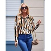 Zeagoo Womens Floral Button Down Shirt Long Sleeve Work Blouse with Pocket(Cx123)