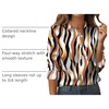 Zeagoo Womens Floral Button Down Shirt Long Sleeve Work Blouse with Pocket(Cx123)