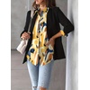 Zeagoo Womens Floral Button Down Shirt Long Sleeve Work Blouse with Pocket(Jh579)
