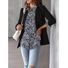Zeagoo Womens Floral Button Down Shirt Long Sleeve Work Blouse with Pocket(Mz473)