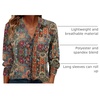 Zeagoo Womens Floral Button Down Shirt Long Sleeve Work Blouse with Pocket(Mz721)