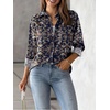 Zeagoo Womens Floral Button Down Shirt Long Sleeve Work Blouse with Pocket(Mz869)