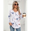 Zeagoo Women’s Puff Long Sleeve Shirts Pleated V Neck Fall Tunic Tops Blouse Dressy Casual Summer T-Shirts(Dh6)