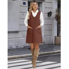 Zeagoo Women’s Sweater Vest Dresses for Women 2026 V Neck Sleeveless Knit Pullover Sweater with Pockets Fall Winter Outfits(Brown)
