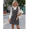 Zeagoo Women’s Sweater Vest Dresses for Women 2026 V Neck Sleeveless Knit Pullover Sweater with Pockets Fall Winter Outfits(Dark Grey)
