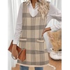 Zeagoo Women’s Sweater Vest Dresses for Women 2026 V Neck Sleeveless Knit Pullover Sweater with Pockets Fall Winter Outfits(Gw304)