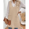 Zeagoo Women’s Sweater Vest Dresses for Women 2026 V Neck Sleeveless Knit Pullover Sweater with Pockets Fall Winter Outfits(Stb)