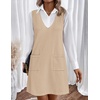 Zeagoo Women’s Sweater Vest Dresses for Women 2026 V Neck Sleeveless Knit Pullover Sweater with Pockets Fall Winter Outfits(Stb)