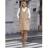 Zeagoo Women’s Sweater Vest Dresses for Women 2026 V Neck Sleeveless Knit Pullover Sweater with Pockets Fall Winter Outfits(Stb)