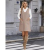 Zeagoo Women’s Sweater Vest Dresses for Women 2026 V Neck Sleeveless Knit Pullover Sweater with Pockets Fall Winter Outfits(Wa)
