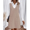 Zeagoo Women’s Sweater Vest Dresses for Women 2026 V Neck Sleeveless Knit Pullover Sweater with Pockets Fall Winter Outfits(Wa)