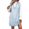 Blue Houndstooth