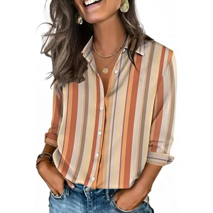 Zeagoo Button Down Shirts for Women 3/4 Sleeve Tops V Neck Collared Blouses Business Casual Outfits(Tw720)