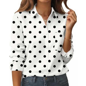 Zeagoo Womens Floral Button Down Shirt Long Sleeve Work Blouse with Pocket(Jh592)