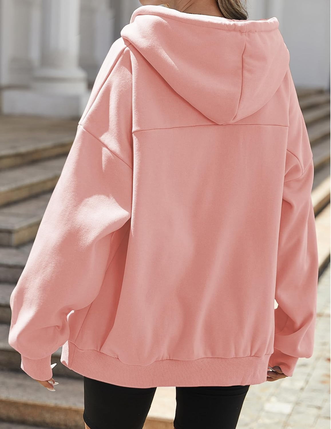 image:imageZEAGOO Hoodies Women Zip Up Hoodie Oversized Sweatshirt Fleece Jackets Spring Fall Winter Coats 2026 FashionPink