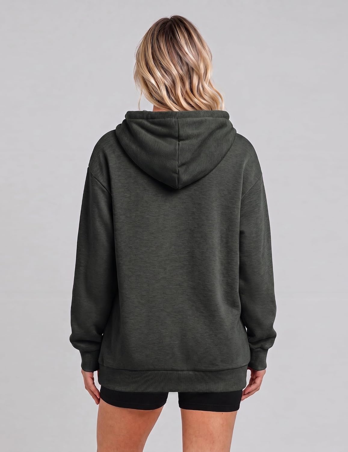 image:imageZeagoo Hoodies for Women Casual Button Sweatshirt Oversized Fall ClothesDark Grey