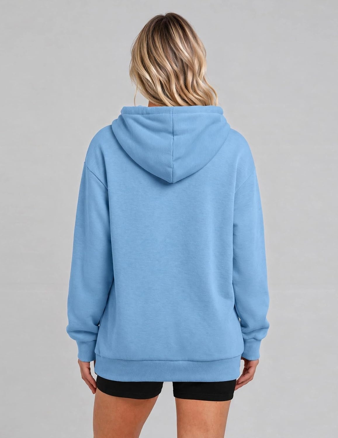 image:imageZeagoo Hoodies for Women Casual Button Sweatshirt Oversized Fall ClothesSea Blue
