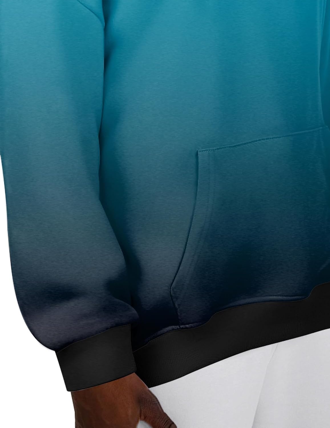 image:imageZeagoo Womens Oversized Hoodies 2025 Fleece Sweatshirts Long Sleeve Pullover with Pocket Fall Winter Outfits ClothesBlue Gradient