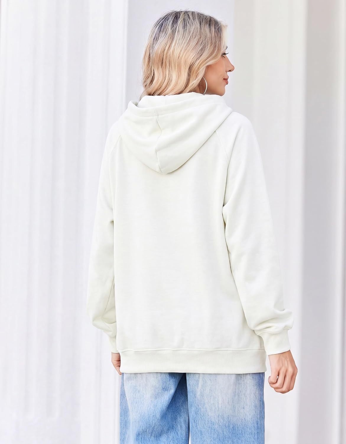 image:imageZeagoo Womens Oversized Hoodies Pullover Fleece Hooded Sweatshirt TrendyHearts