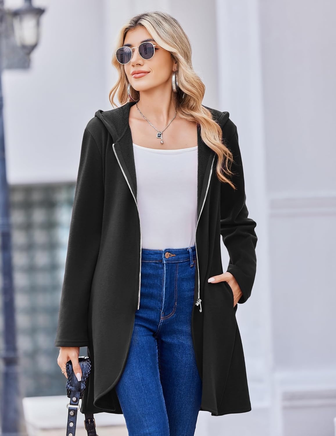 image:imageZeagoo Womens Zip Up Hoodies 2026 with PocketA01black