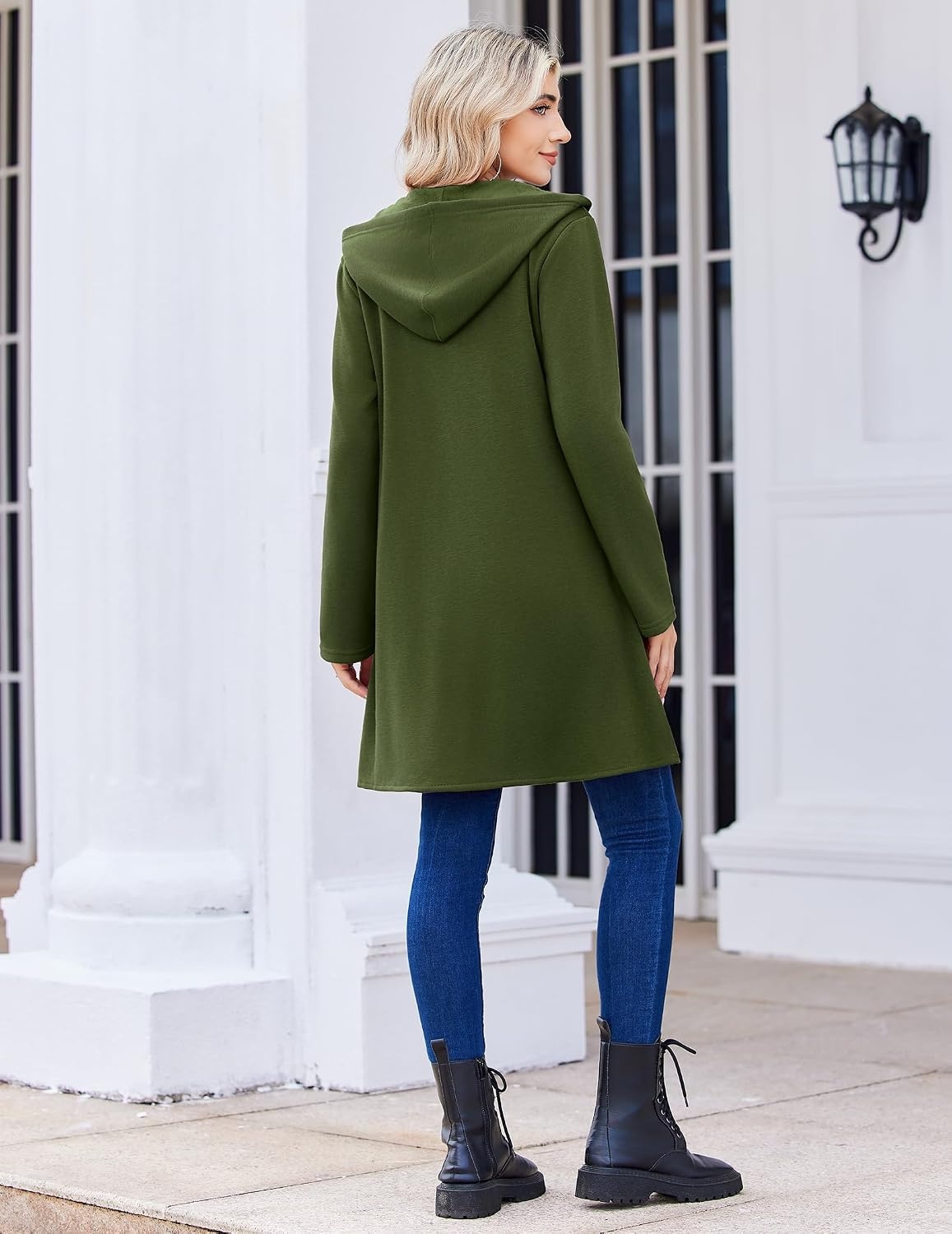 image:imageZeagoo Womens Zip Up Hoodies 2026 with PocketArmy Green
