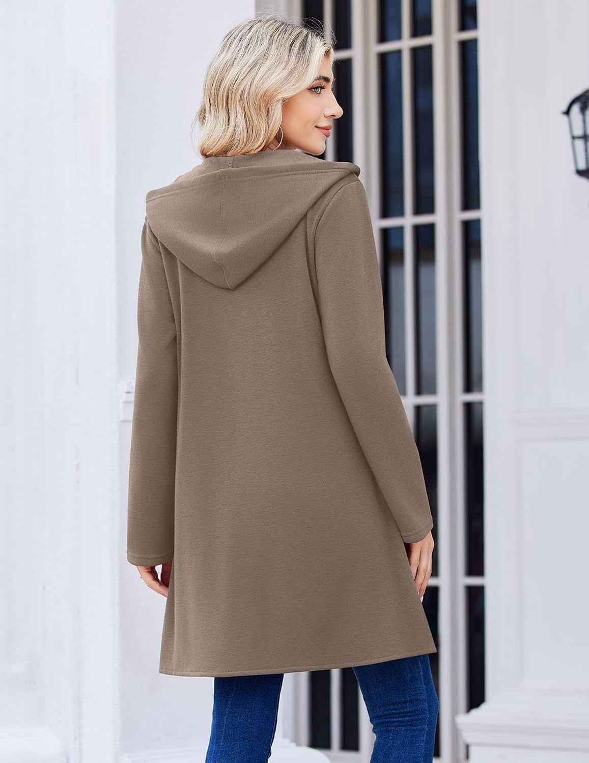 image:imageZeagoo Womens Zip Up Hoodies 2026 with PocketCoffee Grey