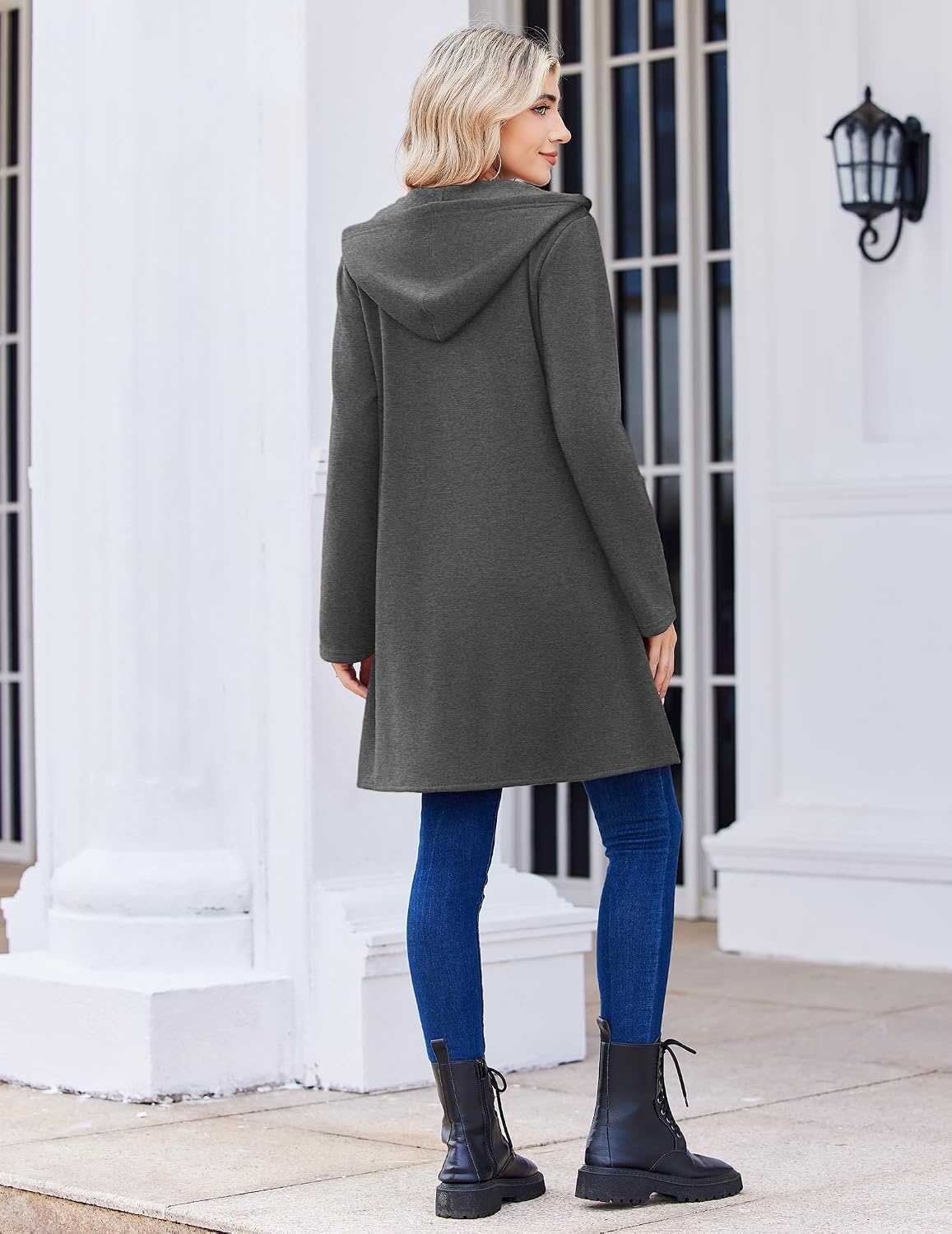 image:imageZeagoo Womens Zip Up Hoodies 2026 with PocketDark Gray