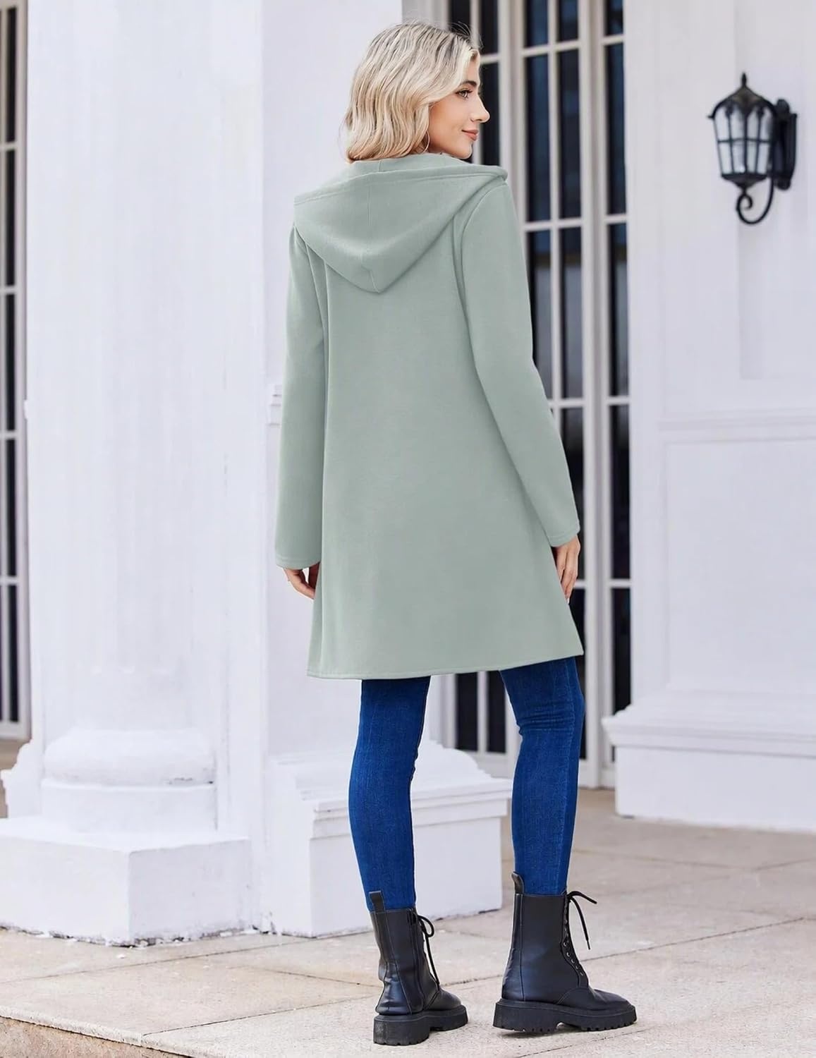 image:imageZeagoo Womens Zip Up Hoodies 2026 with PocketGray Green