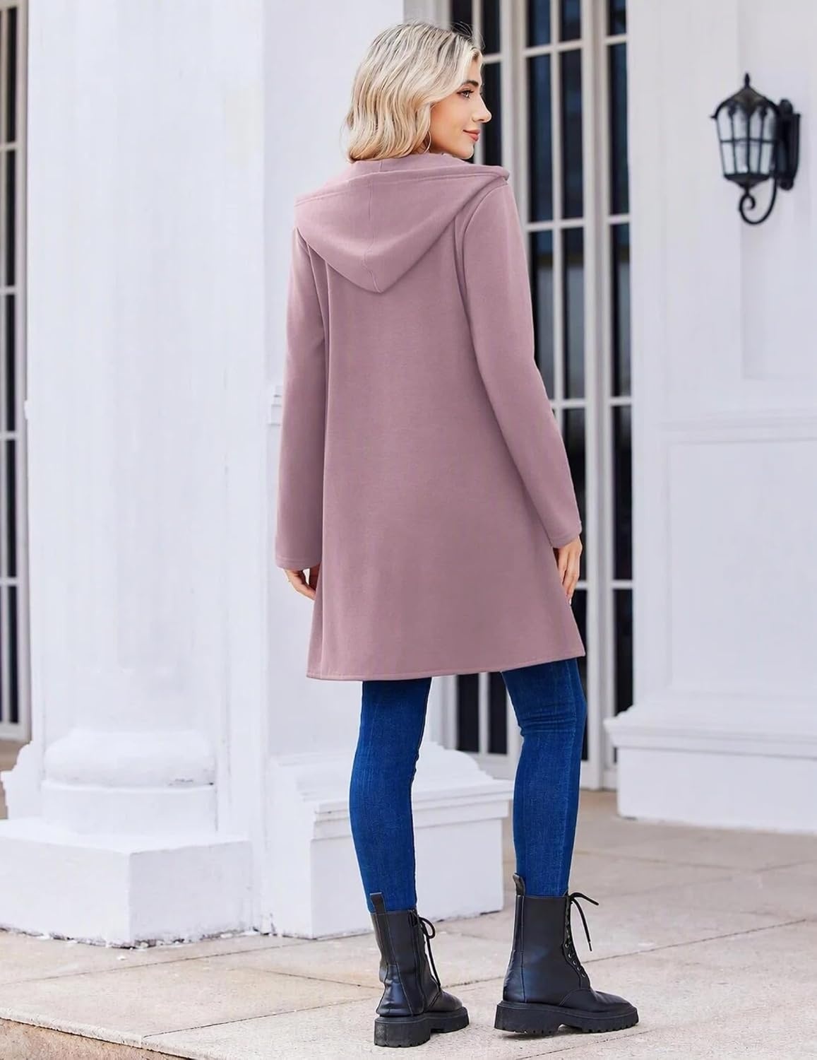 image:imageZeagoo Womens Zip Up Hoodies 2026 with PocketGray Pink