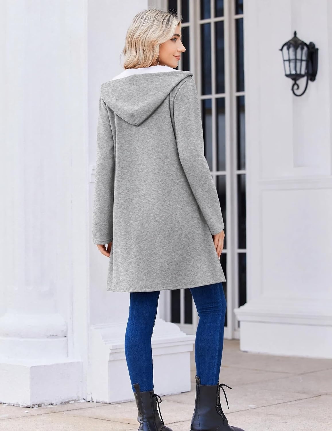 image:imageZeagoo Womens Zip Up Hoodies 2026 with PocketLight Gray