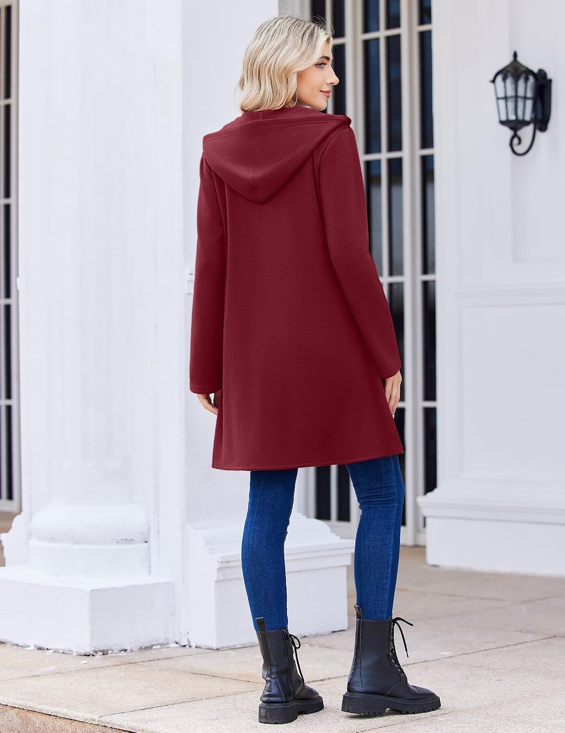 image:imageZeagoo Womens Zip Up Hoodies 2026 with PocketWine Red