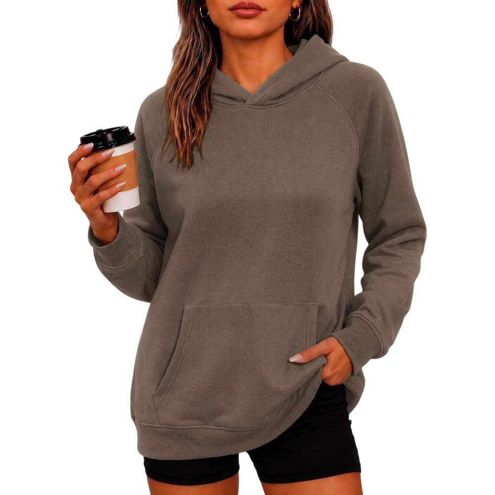 image:imageZeagoo Womens Oversized Hoodies Pullover Fleece Hooded Sweatshirt TrendyGrey