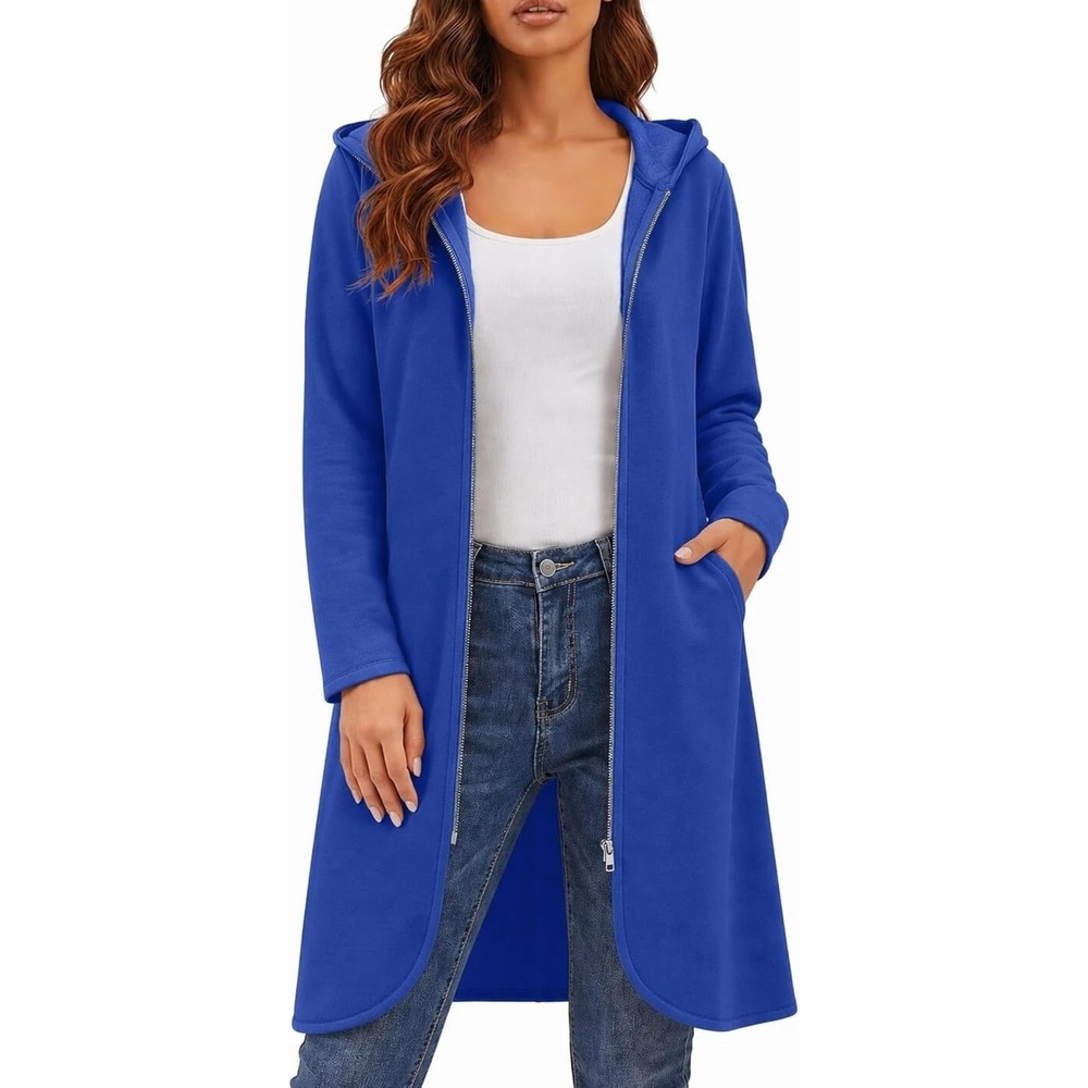 image:imageZeagoo Womens Zip Up Hoodies 2026 with PocketSnorkel Blue