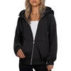ZEAGOO Hoodies Women Zip Up Hoodie Oversized Sweatshirt Fleece Jackets Spring Fall Winter Coats 2026 Fashion(A-black)