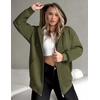 ZEAGOO Hoodies Women Zip Up Hoodie Oversized Sweatshirt Fleece Jackets Spring Fall Winter Coats 2026 Fashion(Army Green)