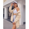 ZEAGOO Hoodies Women Zip Up Hoodie Oversized Sweatshirt Fleece Jackets Spring Fall Winter Coats 2026 Fashion(Khaki)