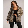 ZEAGOO Hoodies Women Zip Up Hoodie Oversized Sweatshirt Fleece Jackets Spring Fall Winter Coats 2026 Fashion(Leopard Print)
