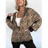 ZEAGOO Hoodies Women Zip Up Hoodie Oversized Sweatshirt Fleece Jackets Spring Fall Winter Coats 2026 Fashion(Leopard Print)