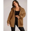 ZEAGOO Hoodies Women Zip Up Hoodie Oversized Sweatshirt Fleece Jackets Spring Fall Winter Coats 2026 Fashion(Light Brown Color)