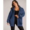 ZEAGOO Hoodies Women Zip Up Hoodie Oversized Sweatshirt Fleece Jackets Spring Fall Winter Coats 2026 Fashion(Navy Blue)