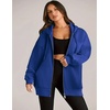 ZEAGOO Hoodies Women Zip Up Hoodie Oversized Sweatshirt Fleece Jackets Spring Fall Winter Coats 2026 Fashion(Royal Blue)