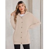 Zeagoo Hoodie for Women Hooded Sweatshirt Button Hoodies With Pockets Comfy Fleece Jackets 2026 Fashion S-3XL(Champagne)
