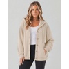 Zeagoo Hoodie for Women Hooded Sweatshirt Button Hoodies With Pockets Comfy Fleece Jackets 2026 Fashion S-3XL(Champagne)