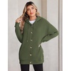 Zeagoo Hoodie for Women Hooded Sweatshirt Button Hoodies With Pockets Comfy Fleece Jackets 2026 Fashion S-3XL(Green)