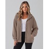 Zeagoo Hoodie for Women Hooded Sweatshirt Button Hoodies With Pockets Comfy Fleece Jackets 2026 Fashion S-3XL(Tea Ash)