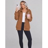 Zeagoo Hoodie for Women Hooded Sweatshirt Button Hoodies With Pockets Comfy Fleece Jackets 2026 Fashion S-3XL(Walnut Brown)