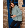 Zeagoo Hoodies for Women Casual Button Sweatshirt Oversized Fall Clothes(Gray Green)