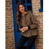 Zeagoo Hoodies for Women Casual Button Sweatshirt Oversized Fall Clothes(Leopard Print)
