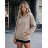 Zeagoo Hoodies for Women Casual Button Sweatshirt Oversized Fall Clothes(Moon Grey)