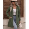 Zeagoo Hoodies for Women Fall Zip up Jacket with Pocket 2026 S-3XL(Army Green)
